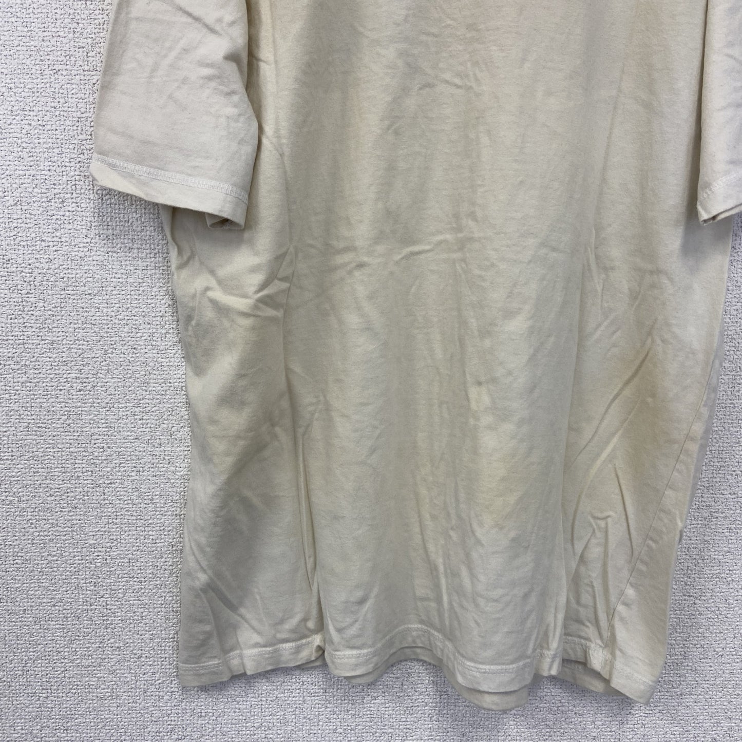 古着 used　DANILO　半袖ビッグプリントTシャツ　コンパス　方位磁石　クルーネック　レトロ　カジュアル　白　Mサイズ