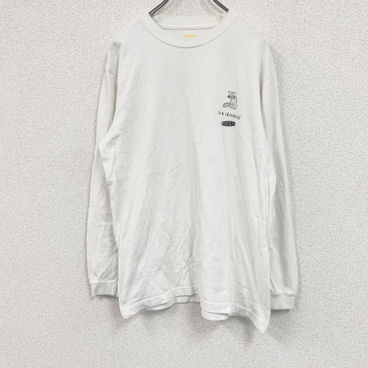 KEEN　キーン　長袖プリントTシャツ/ロンT　白　ホワイト　Lサイズ