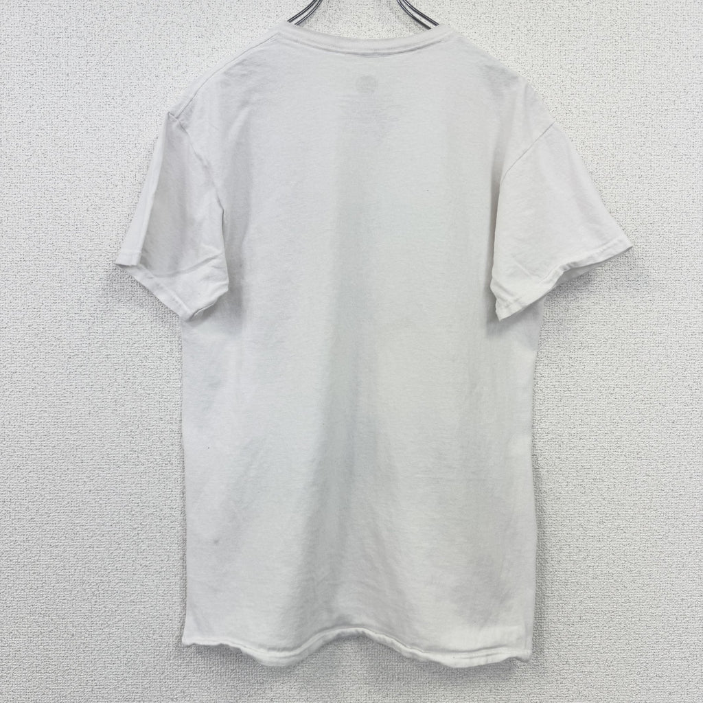 古着 used　鬼滅の刃　半袖アニメプリントTシャツ　ジャンプ　JUMP　クルーネック　レトロデザイン　白　ホワイト　Mサイズ