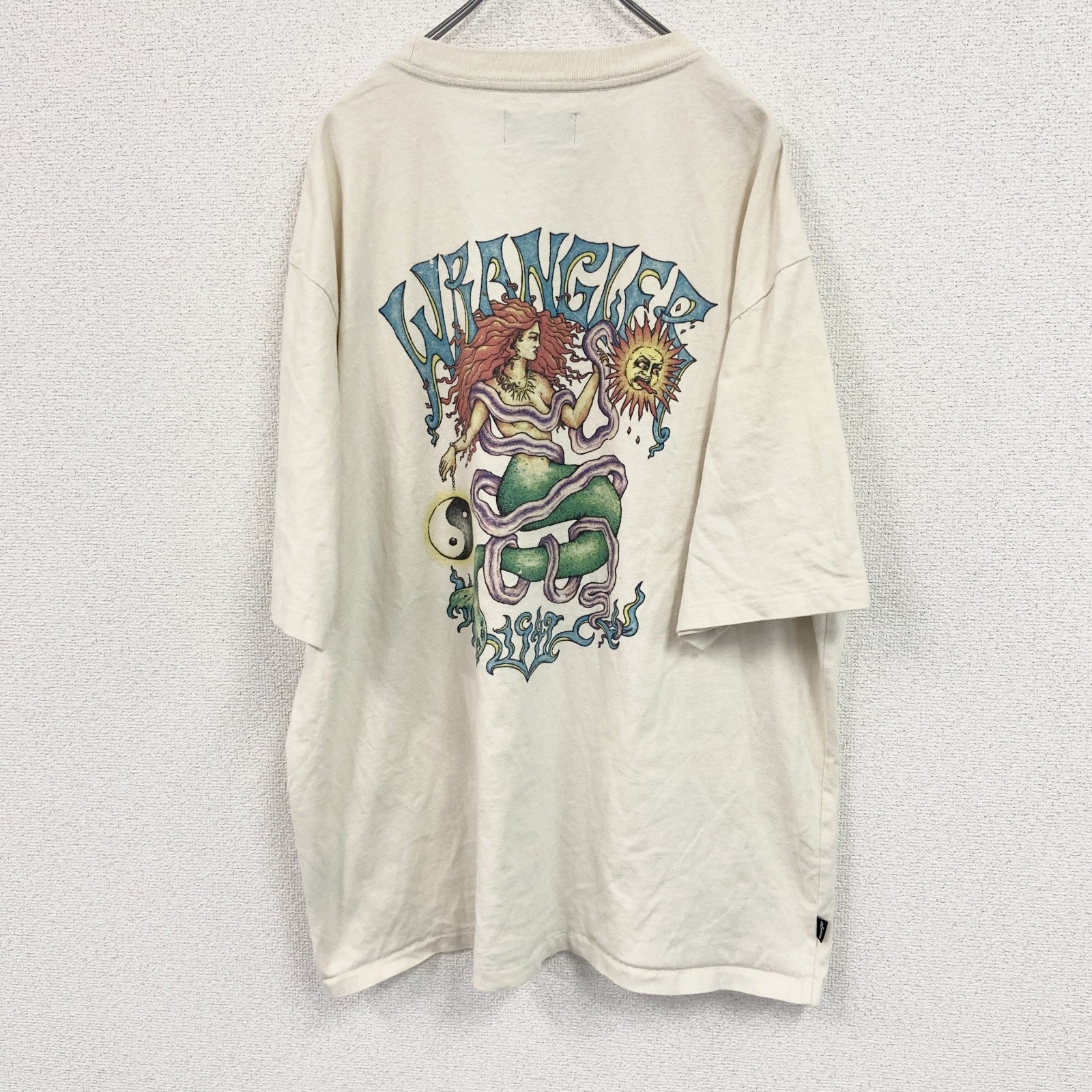Wrangler　ラングラー　半袖プリントTシャツ　T&C Surf Designs　アーチプリント　ベージュ　XXLサイズ