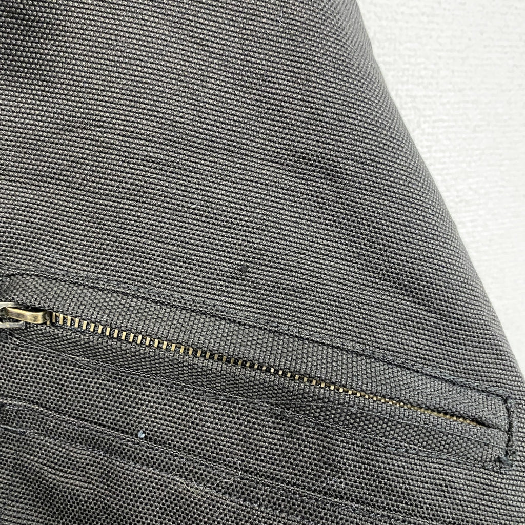 90s～　TRUST　トラスト　フィッシングジャケット　比翼仕立て　ヴィンテージ　カモ柄　黒　ブラック　4XLサイズ