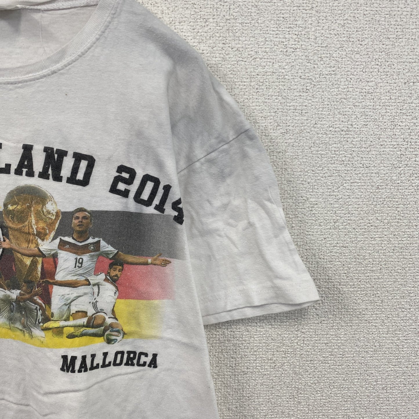 CROSSFIRE　半袖プリントTシャツ　ドイツ代表　サッカー　白　ホワイト　Lサイズ