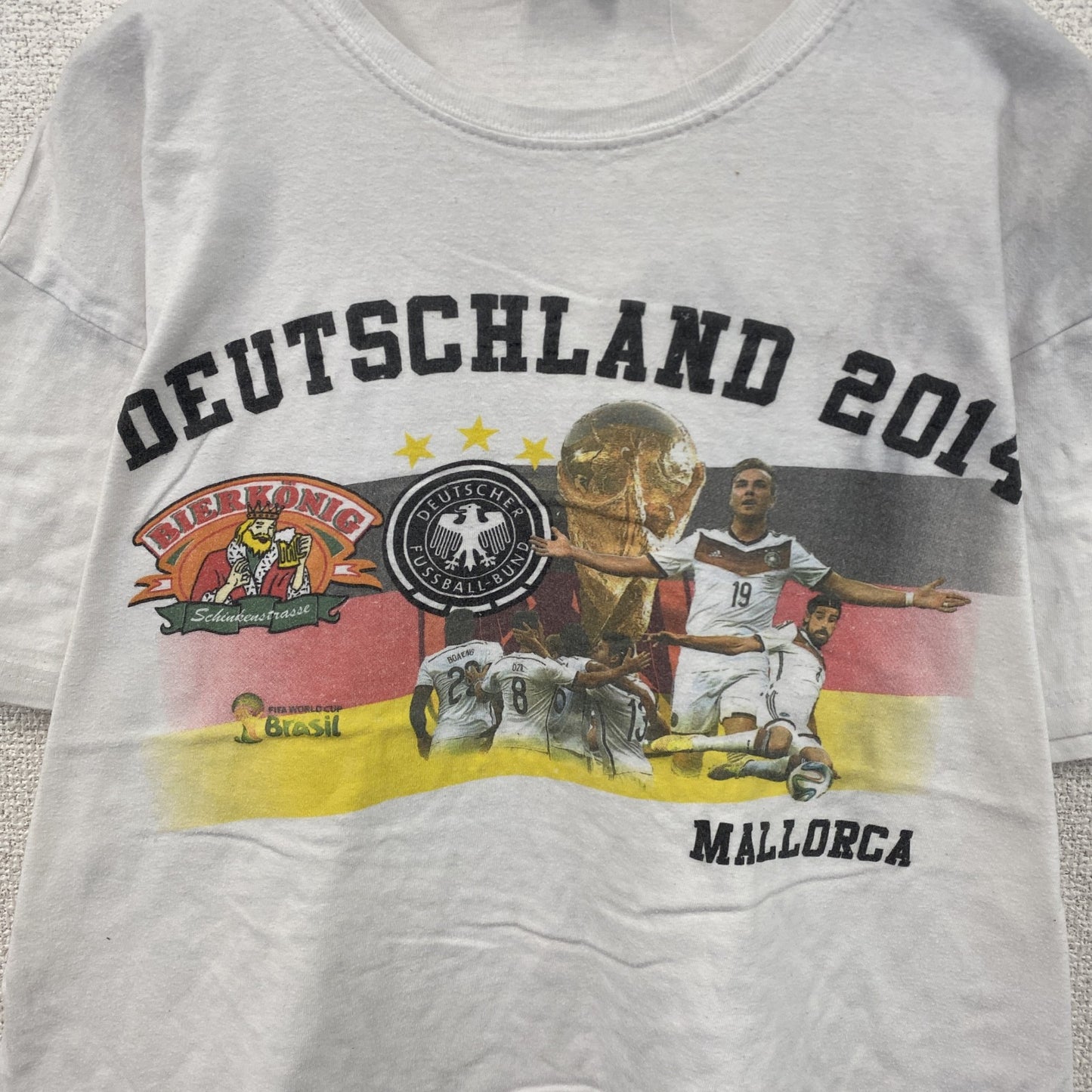 CROSSFIRE　半袖プリントTシャツ　ドイツ代表　サッカー　白　ホワイト　Lサイズ