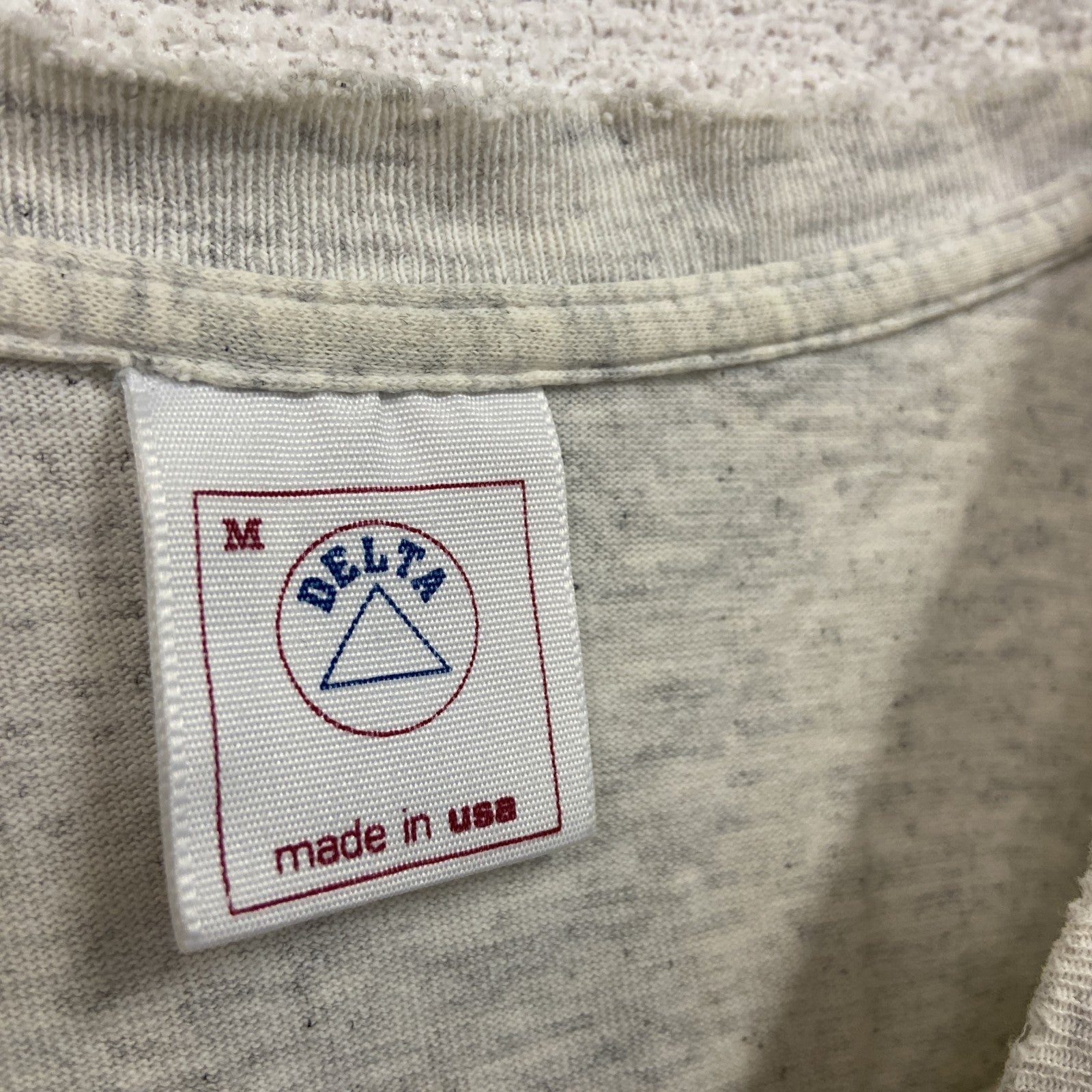 90s　DELTA　デルタ　NFL　レッドスキンズ　半袖プリントTシャツ　シングルステッチ　ヴィンテージ　霜降りグレー　Mサイズ