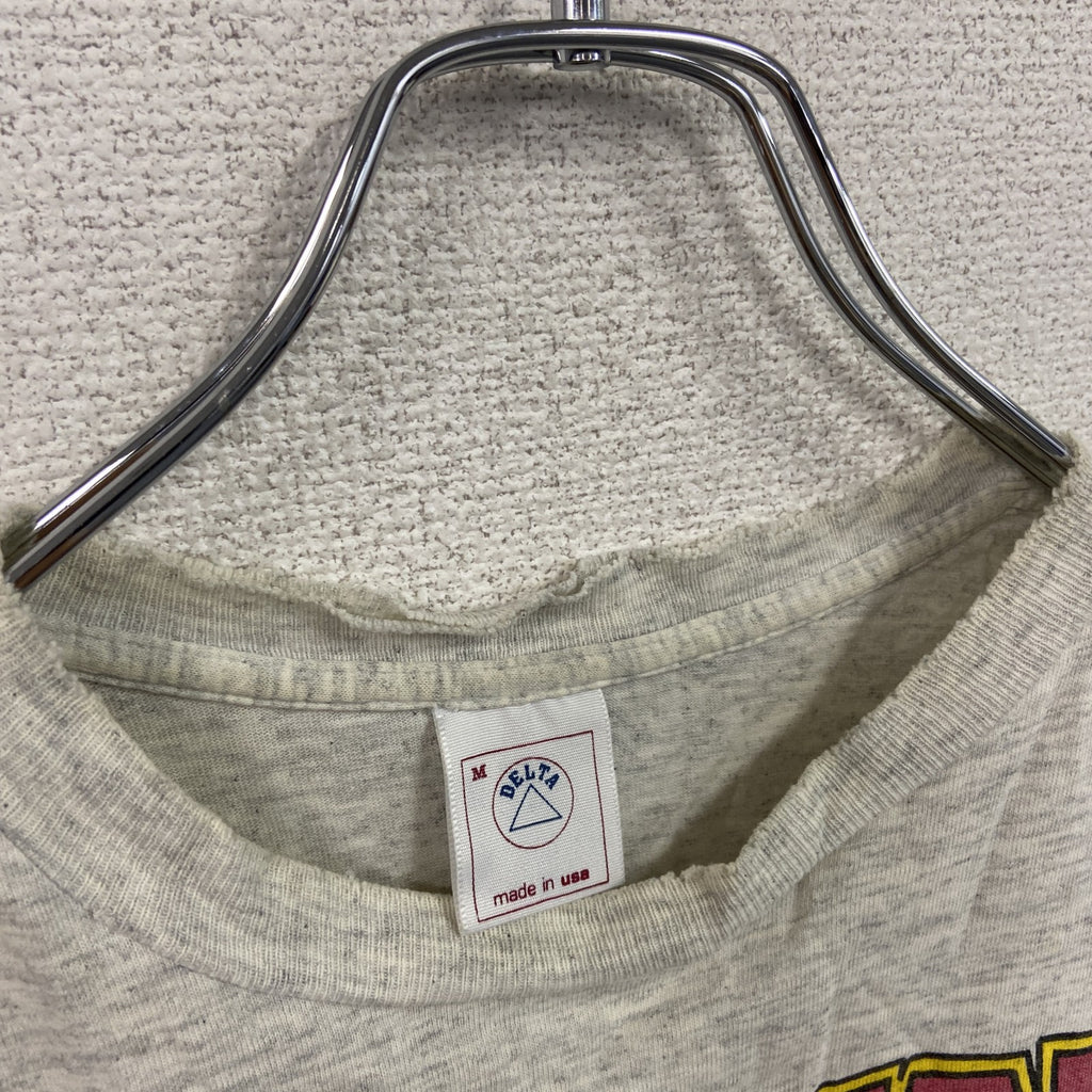 90s　DELTA　デルタ　NFL　レッドスキンズ　半袖プリントTシャツ　シングルステッチ　ヴィンテージ　霜降りグレー　Mサイズ