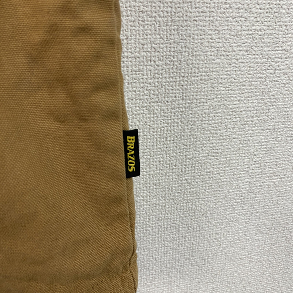 BRAZOS　ブラゾス　フルジップダックベスト　裏フリース　キャメル　Lサイズ