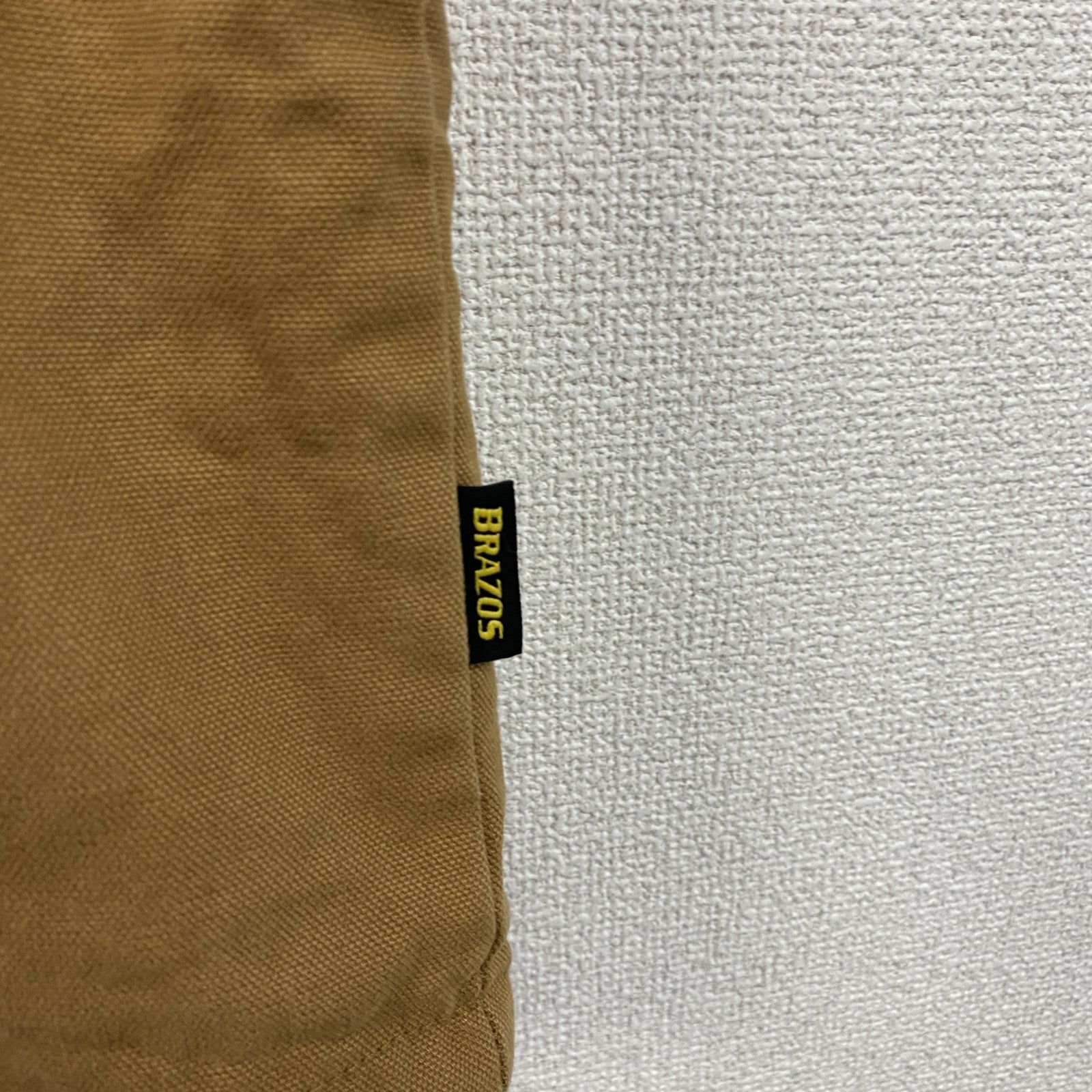 BRAZOS　ブラゾス　フルジップダックベスト　裏フリース　キャメル　Lサイズ
