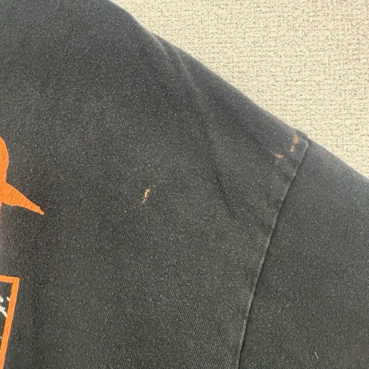 古着 used　NARUTO　ナルト　半袖アニメプリントTシャツ　クルーネック　レトロデザイン　黒　ブラック　XXLサイズ
