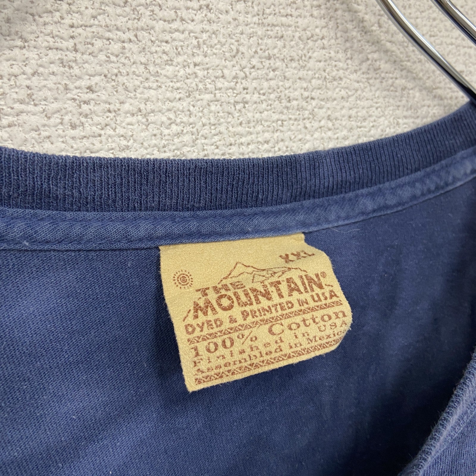 THE MOUNTAIN　ザマウンテン　半袖プリントTシャツ　アニマルT　タイダイ　紺　ネイビー　2XLサイズ