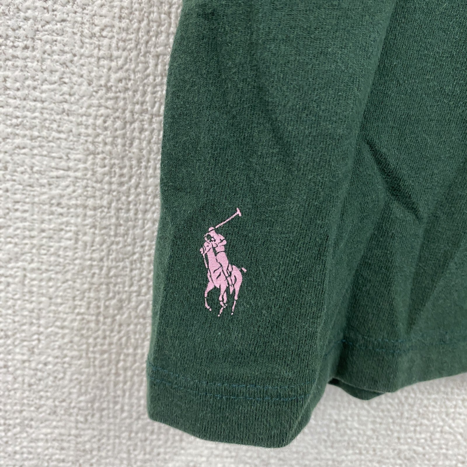 POLO RALPH LAUREN　ラルフローレン　半袖プリントTシャツ　ロゴプリント　デカロゴ　緑　グリーン　Mサイズ