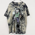 古着 used　ナルト　NARUTO　半袖アニメプリントTシャツ　クルーネック　はたけカカシ　レトロデザイン　タイダイ　Lサイズ