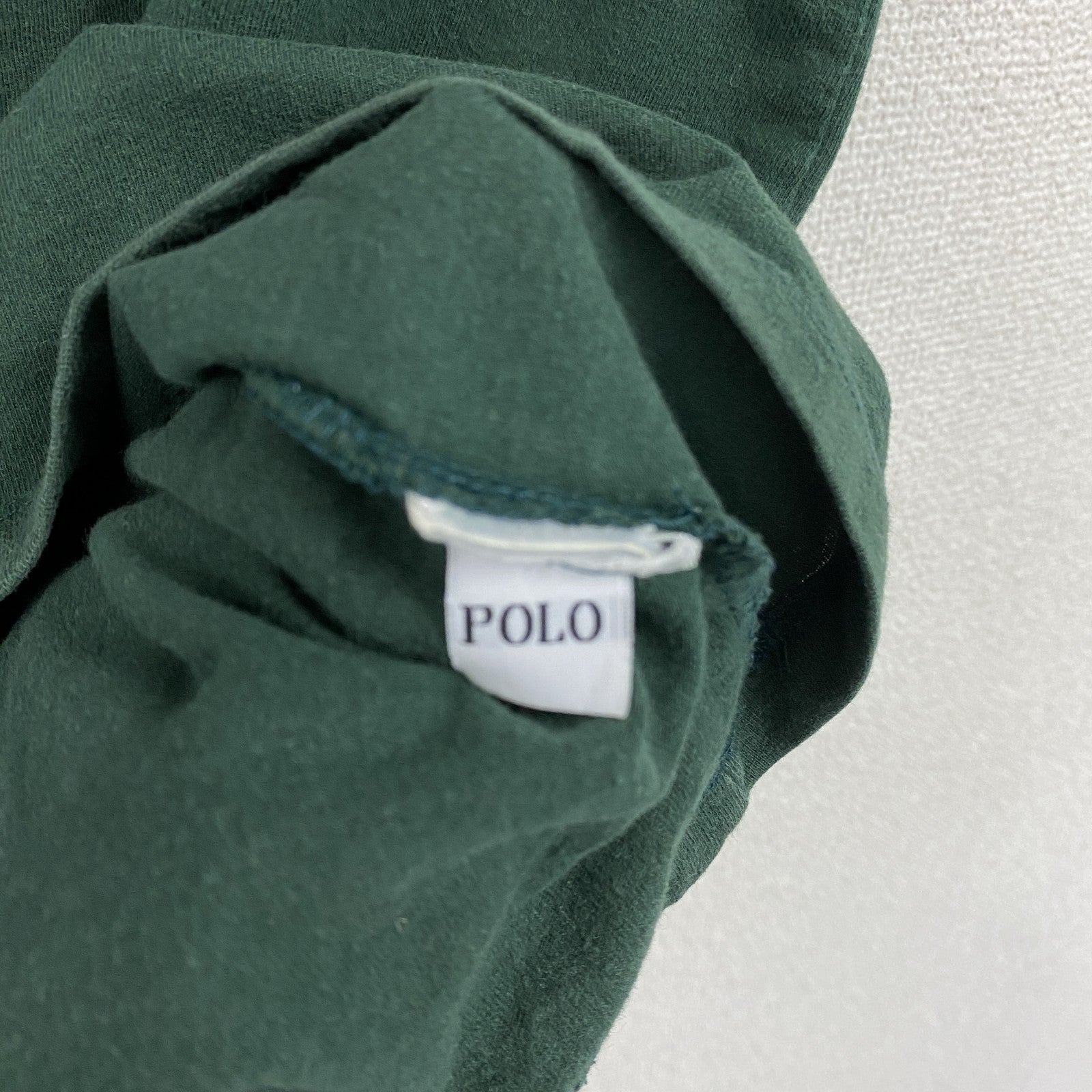 POLO RALPH LAUREN　ラルフローレン　半袖プリントTシャツ　ロゴプリント　デカロゴ　緑　グリーン　Mサイズ