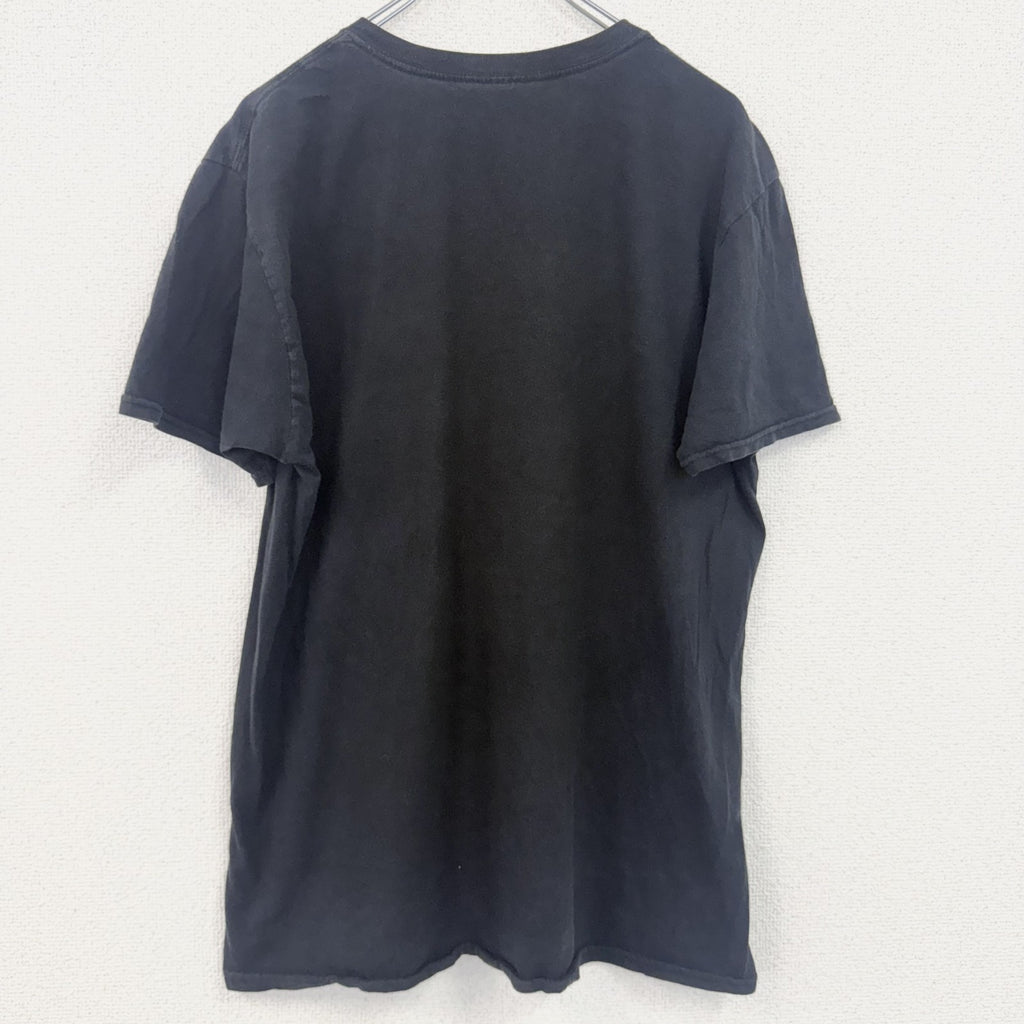 古着 used　ナルト　NARUTO　半袖アニメプリントTシャツ　イタチ　サスケ　クルーネック　レトロ　黒　ブラック　XLサイズ