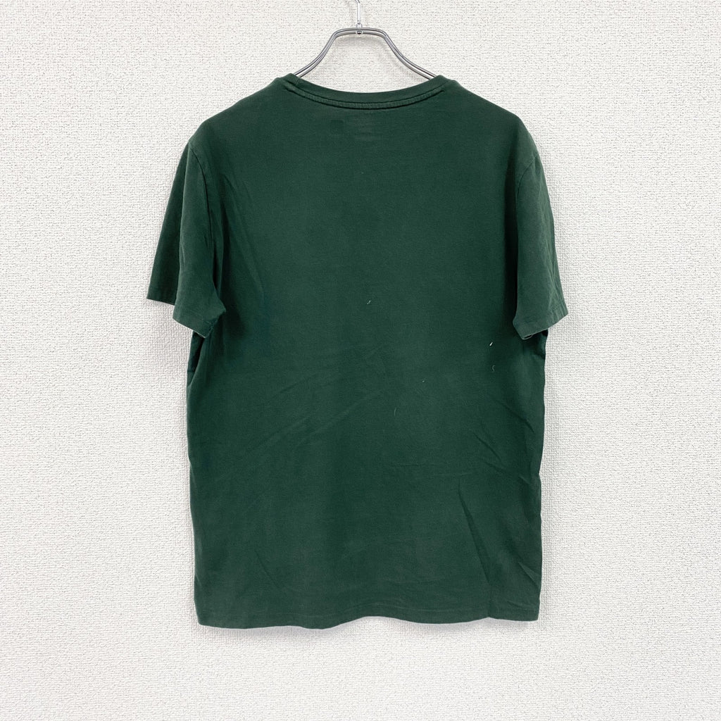 POLO RALPH LAUREN　ラルフローレン　半袖プリントTシャツ　ロゴプリント　デカロゴ　緑　グリーン　Mサイズ