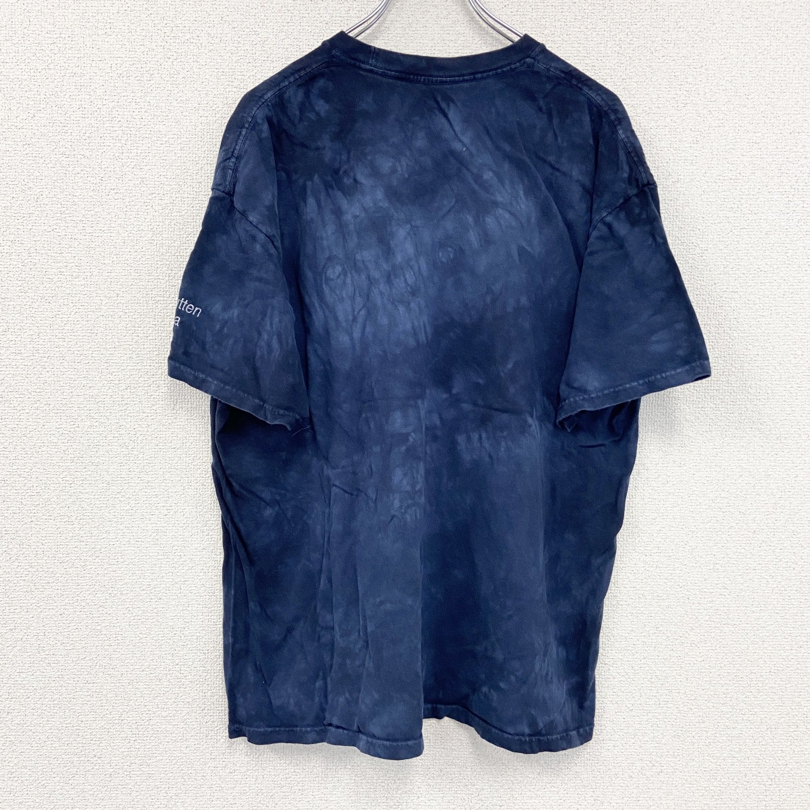THE MOUNTAIN　ザマウンテン　半袖プリントTシャツ　アニマルT　タイダイ　紺　ネイビー　XLサイズ