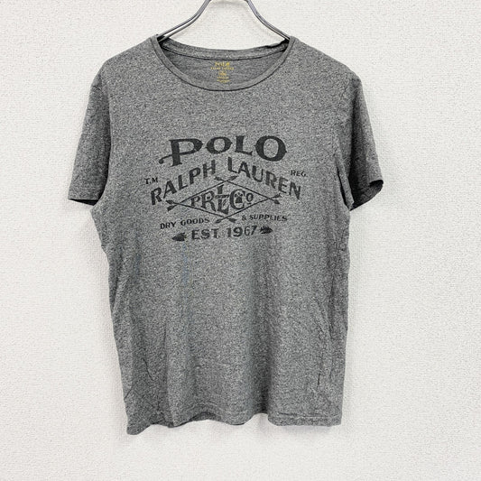 POLO RALPH LAUREN　ラルフローレン　半袖プリントTシャツ　アーチプリント　デカロゴ　灰色　グレー　Mサイズ