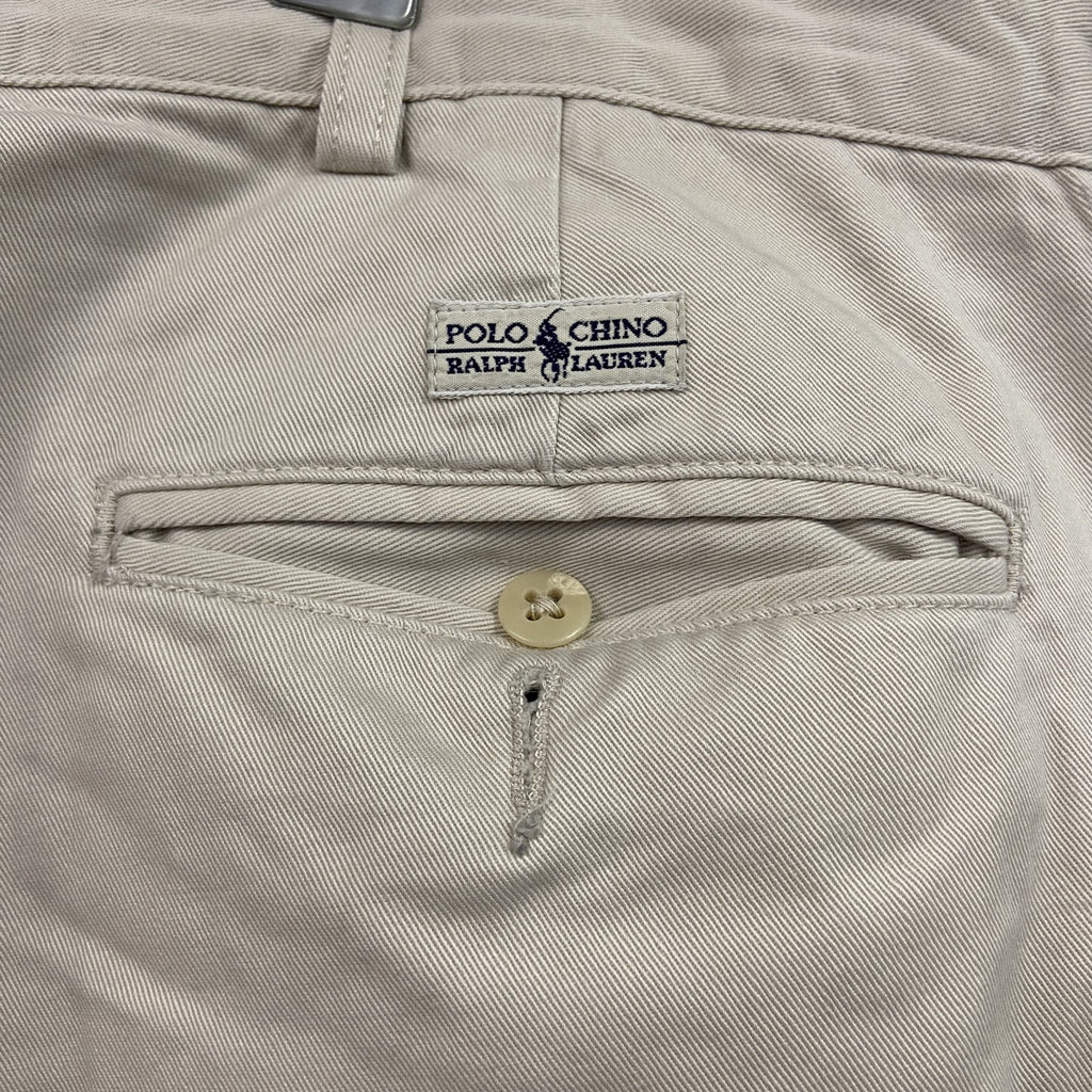 RALPH LAUREN ポロラルフローレン　ポロチノ　チノパンツ　ジップフライ　ベージュ　W36サイズ