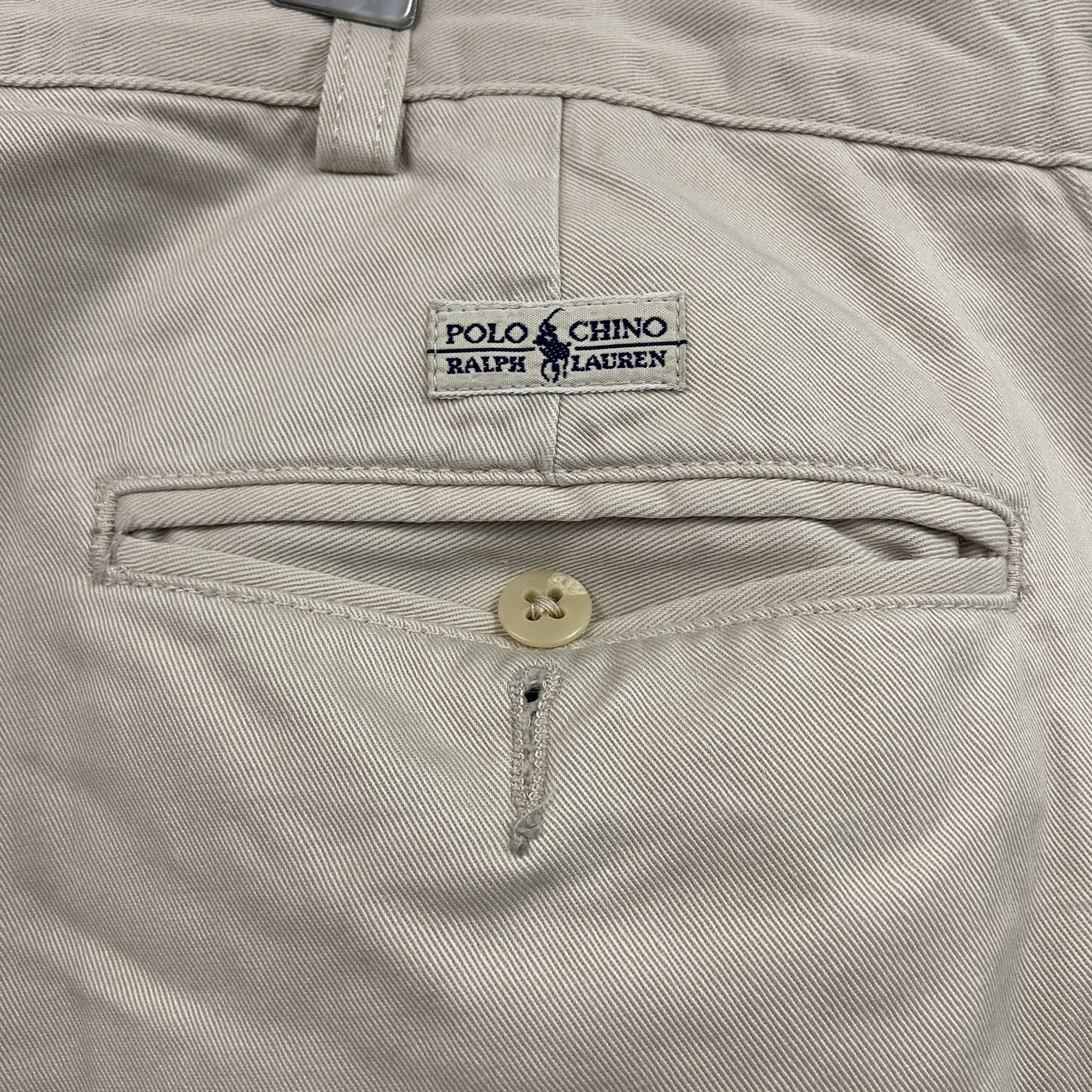 RALPH LAUREN ポロラルフローレン　ポロチノ　チノパンツ　ジップフライ　ベージュ　W36サイズ