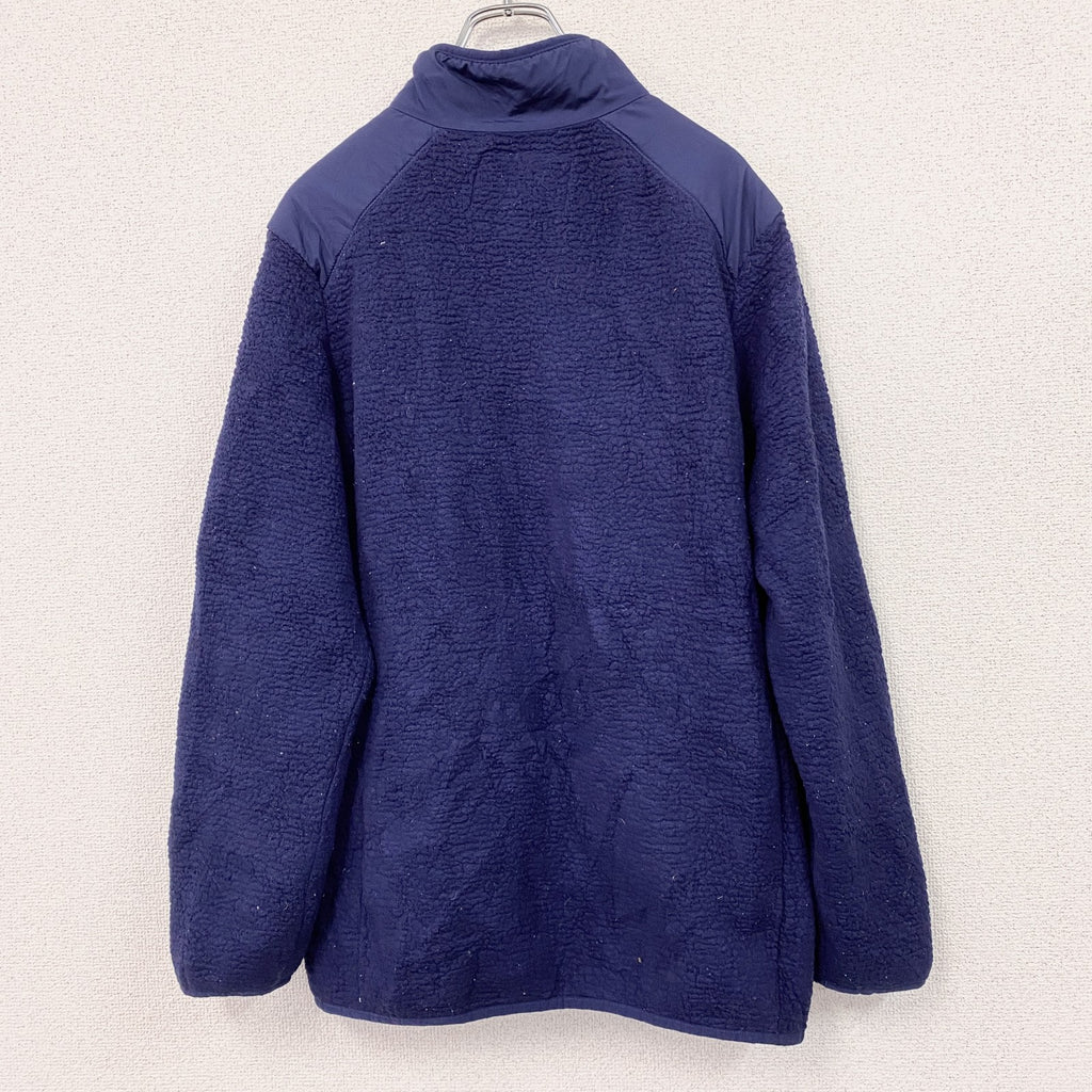 LANDS'END　ランズエンド　フルジップフリースジャケット　青　XLサイズ