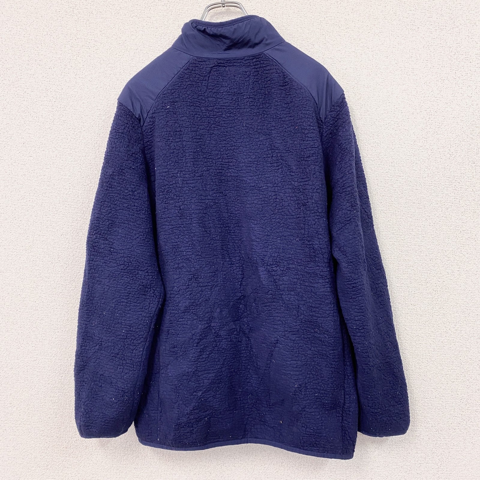 LANDS'END　ランズエンド　フルジップフリースジャケット　青　XLサイズ