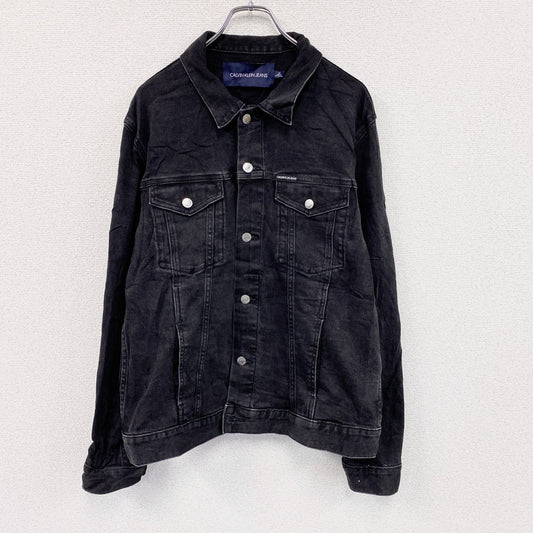 CALVIN KLEIN JEANS　カルバンクラインジーンズ　デニムジャケット　黒　ブラック　Lサイズ