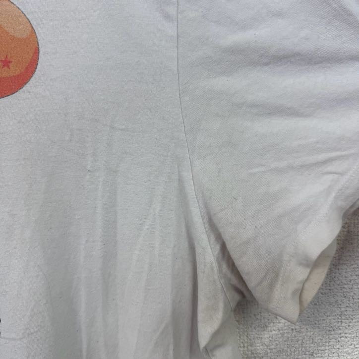 古着 used　ドラゴンボールZ　半袖アニメプリントTシャツ　ジャンプ　クルーネック　レトロデザイン　白　ホワイト　XXLサイズ