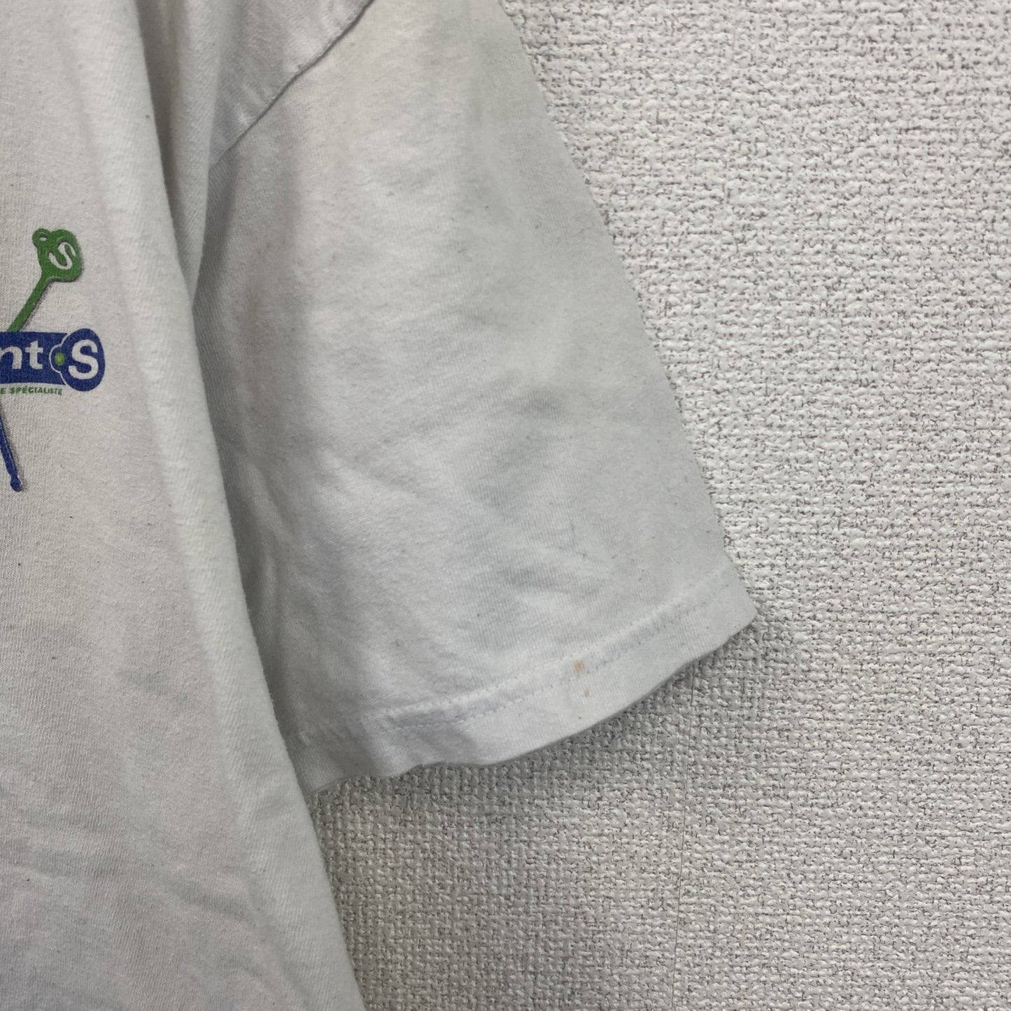 00s　GILDAN　ギルダン　半袖プリントTシャツ　企業T　ヴィンテージ　白　ホワイト　Lサイズ