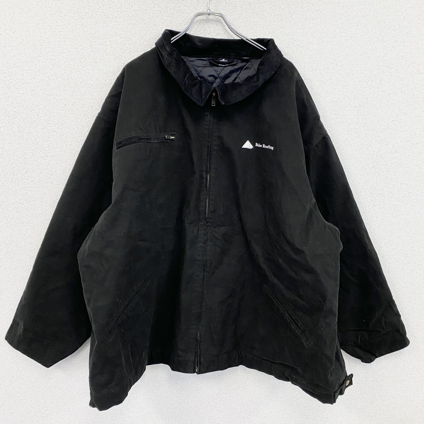 dunbrooke　フルジップダックジャケット　コーデュロイカラー　黒　ブラック　3XLサイズ
