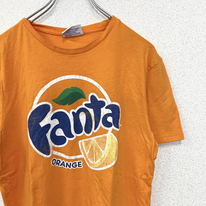 古着 used　Fanta ファンタ　オリジナル半袖プリントTシャツ　コカ・コーラ　春夏服　クルーネック　オレンジ　Sサイズ