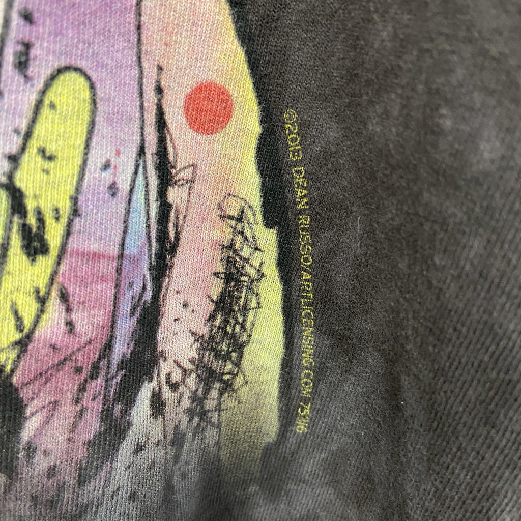 THE MOUNTAIN　ザマウンテン　半袖プリントTシャツ　アニマルT　タイダイ　黒　ブラック　2XLサイズ