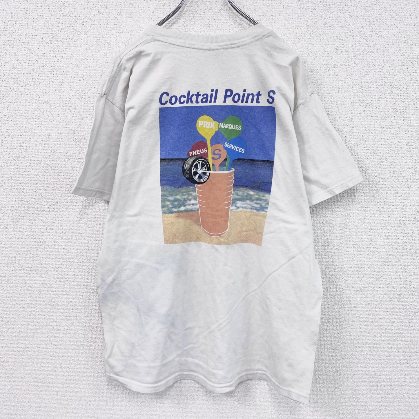 00s　GILDAN　ギルダン　半袖プリントTシャツ　企業T　ヴィンテージ　白　ホワイト　Lサイズ