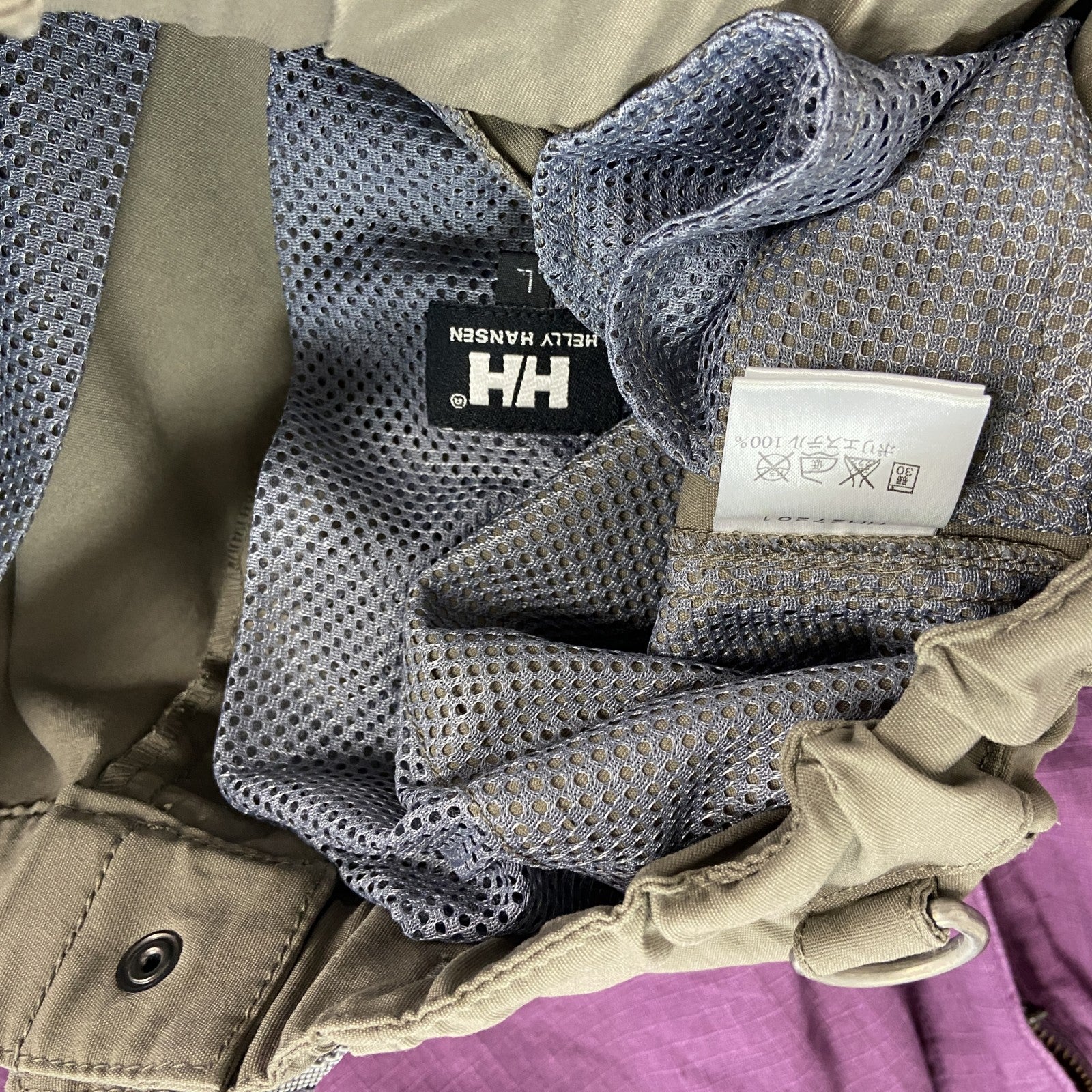 HELLY HANSEN　へリーハンセン　ハーフパンツ/ショートパンツ　ジップフライ　茶　ブラウン　Lサイズ