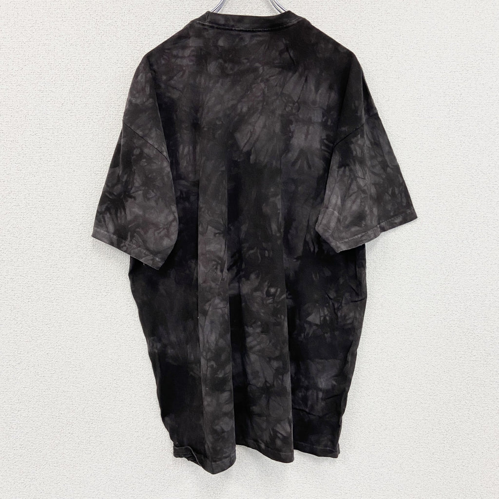 THE MOUNTAIN　ザマウンテン　半袖プリントTシャツ　アニマルT　タイダイ　黒　ブラック　2XLサイズ