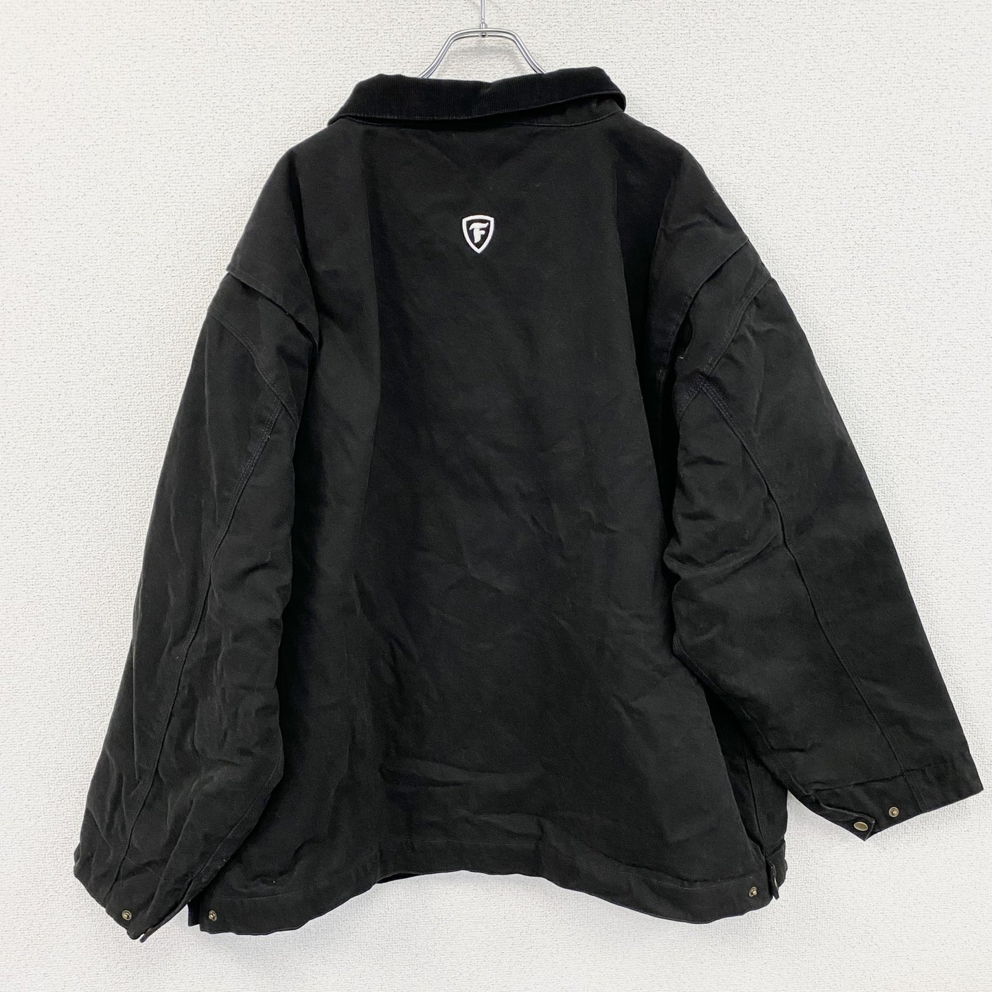 dunbrooke　フルジップダックジャケット　コーデュロイカラー　黒　ブラック　3XLサイズ