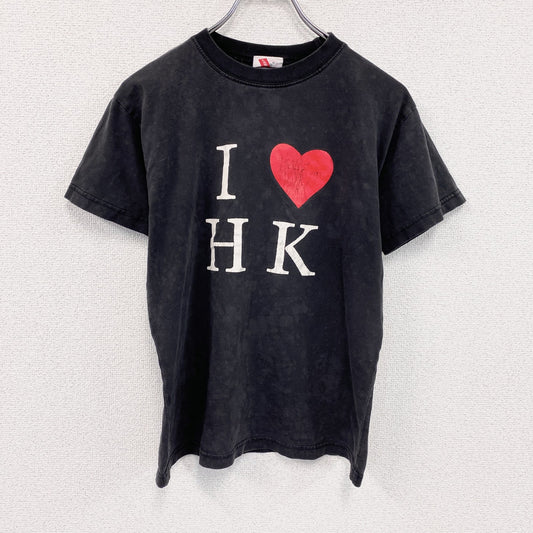 古着 used　半袖プリントTシャツ　I LOVE Tシャツ　黒　ブラック