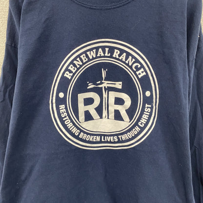 GILDAN　ギルダン　長袖Tシャツ/ロンT　Renewal Ranch　紺　ネイビー　XLサイズ