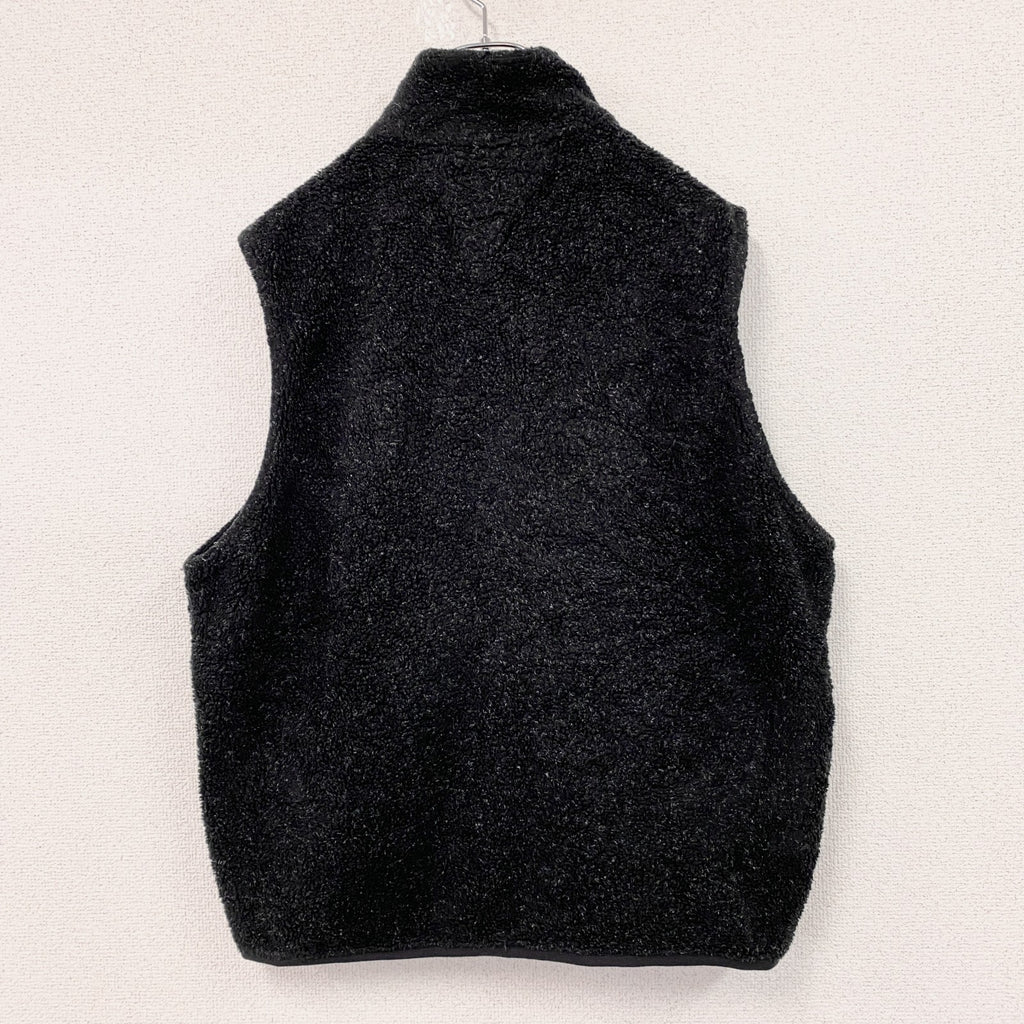 LANDS'END　ランズエンド　フルジップフリースベスト　黒　ブラック　Lサイズ