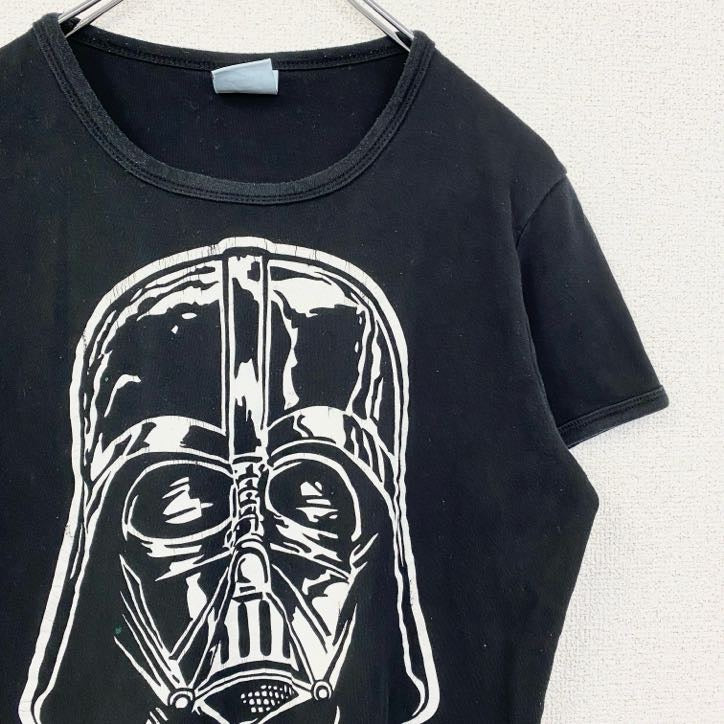 古着 used　STARWARS　スターウォーズ　半袖キャラクタープリントTシャツ　ダースベイダー　黒　ブラック　Mサイズ