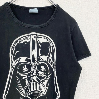 古着 used　STARWARS　スターウォーズ　半袖キャラクタープリントTシャツ　ダースベイダー　黒　ブラック　Mサイズ