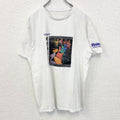 ELEVATE　半袖プリントアニマルTシャツ　ペリカン　Tuschen　ポスター　クルーネック　白　ホワイト　Lサイズ