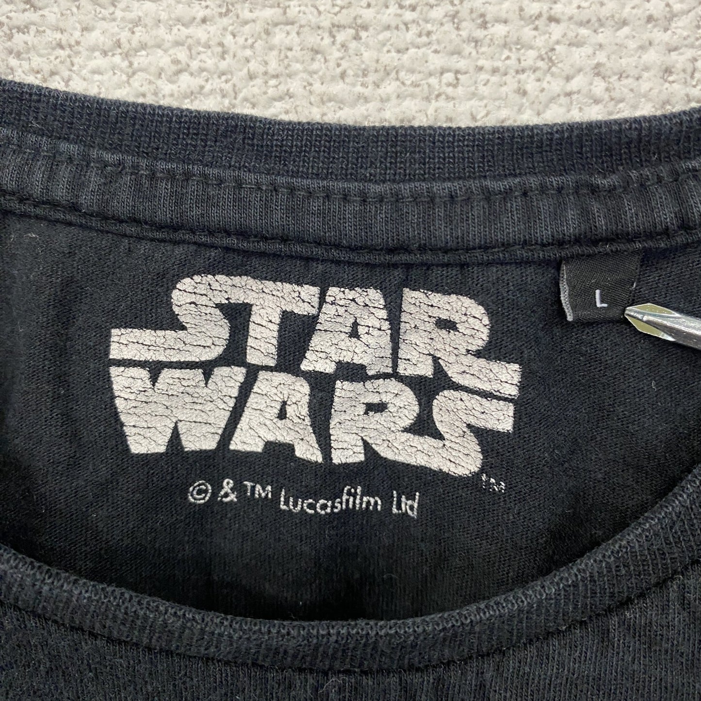 COTTON DIVISION　STARWARS　スターウォーズ　半袖Tシャツ　キャラクターT　黑　ブラック　Lサイズ