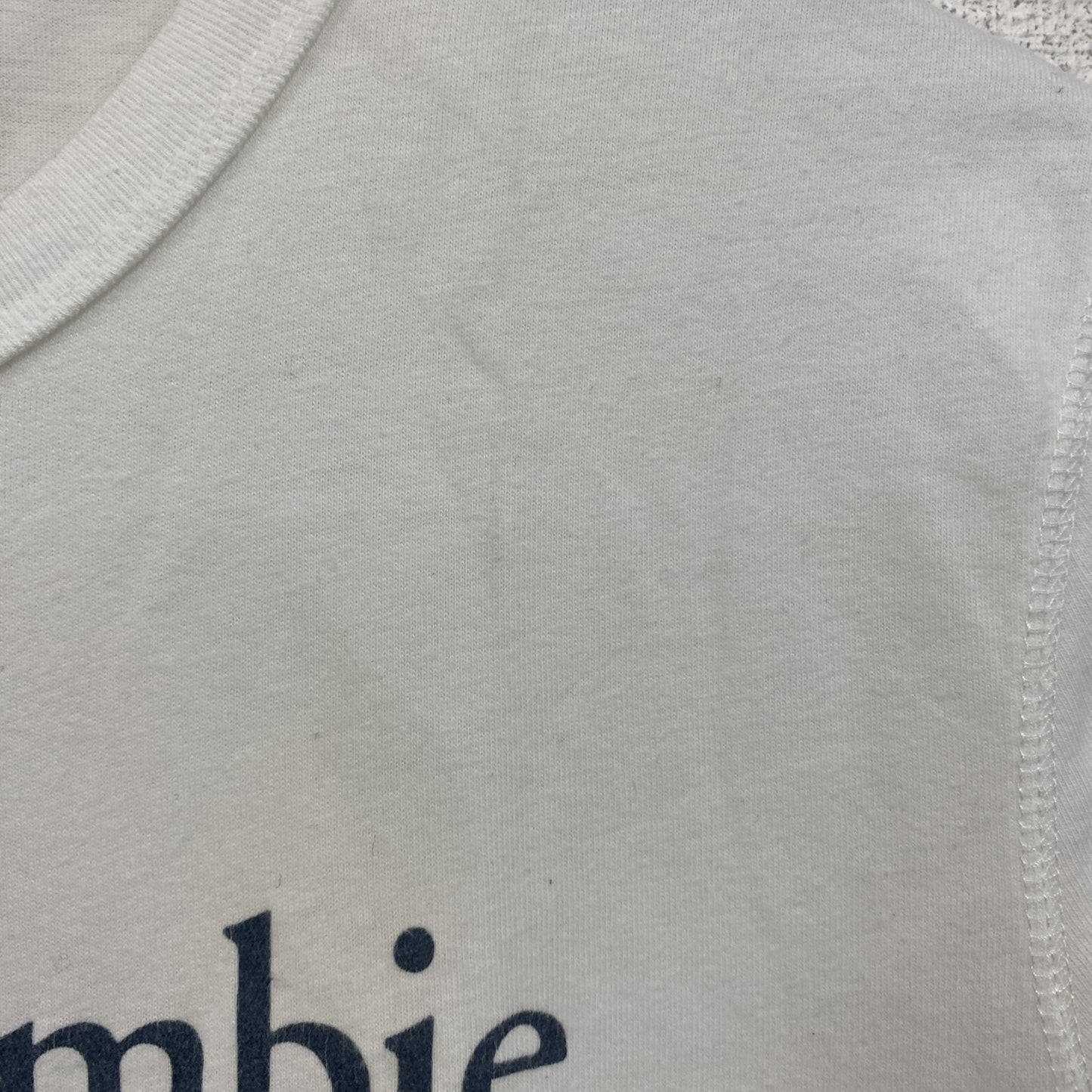 Abercrombie&Fitch　アバクロンビー&フィッッチ　半袖プリントTシャツ　シングルステッチ　白　ホワイト　Sサイズ