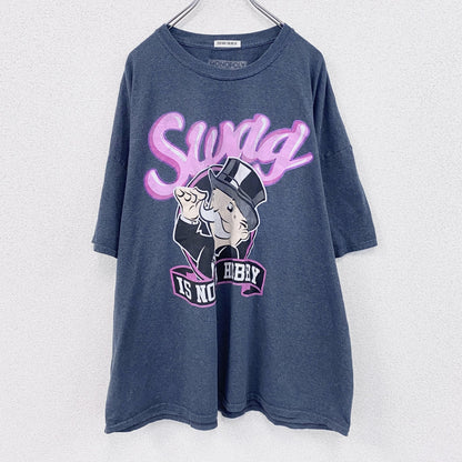 MONOPOLY　モノポリー　半袖プリントTシャツ　紺　ネイビー　3XLサイズ
