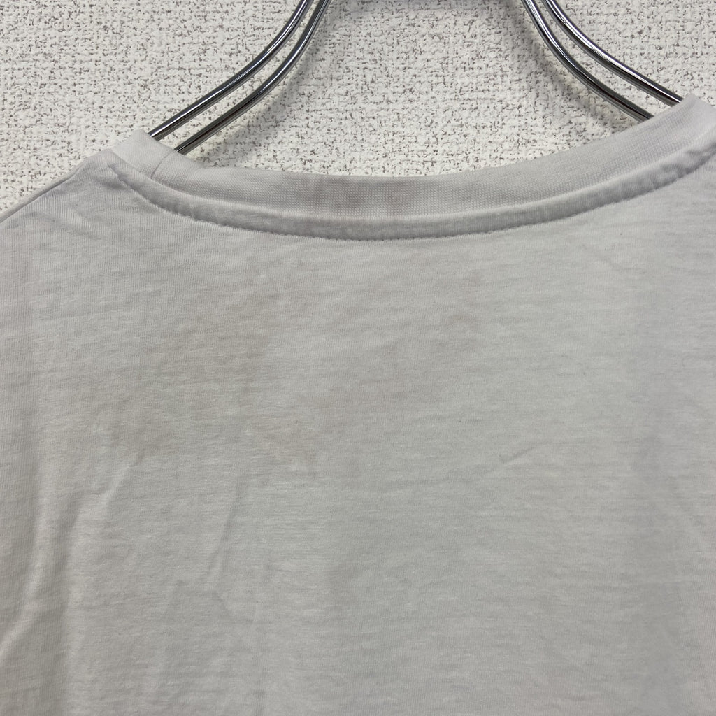 ELEVATE　半袖プリントアニマルTシャツ　ペリカン　Tuschen　ポスター　クルーネック　白　ホワイト　Lサイズ