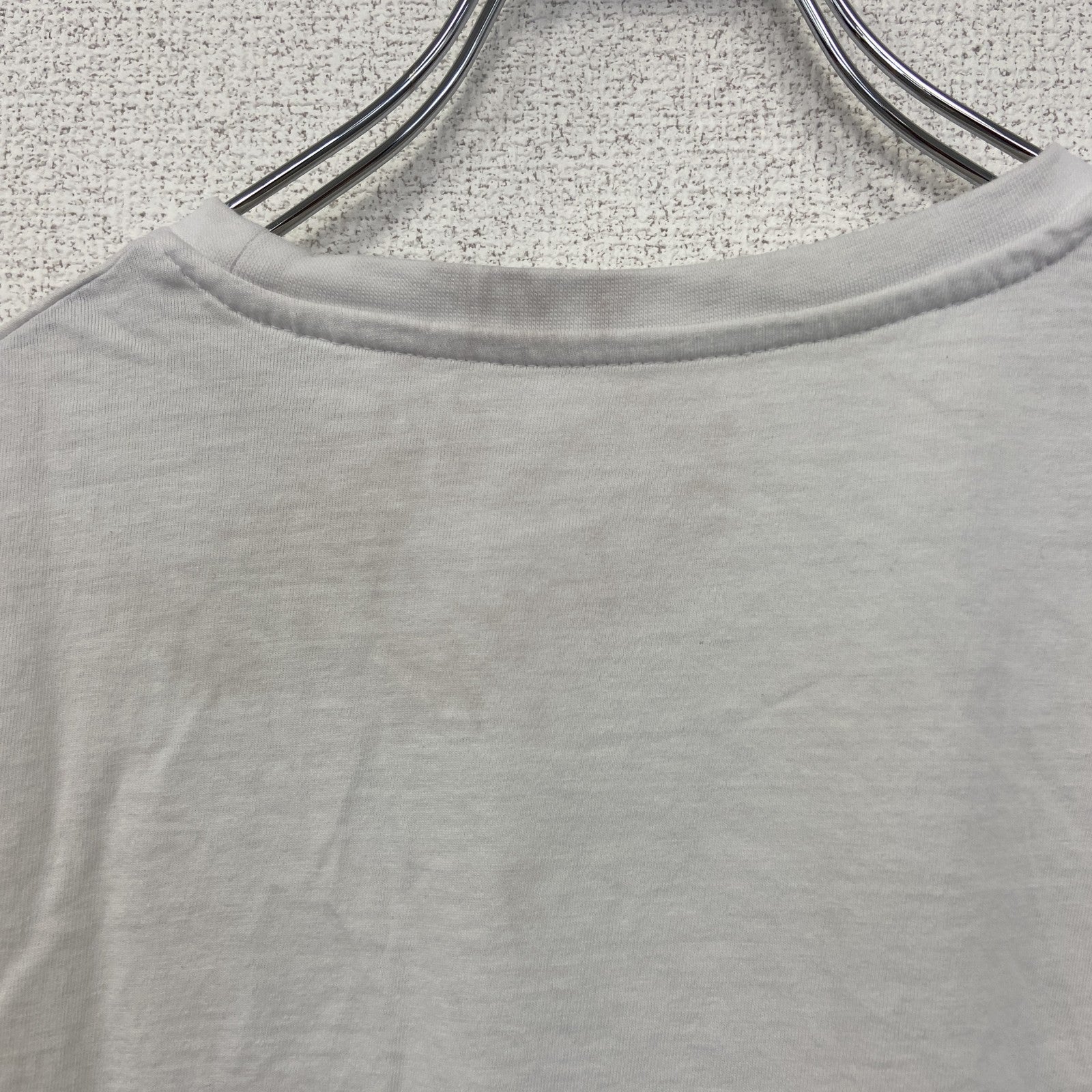 ELEVATE　半袖プリントアニマルTシャツ　ペリカン　Tuschen　ポスター　クルーネック　白　ホワイト　Lサイズ