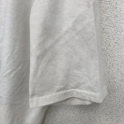 ELEVATE　半袖プリントアニマルTシャツ　ペリカン　Tuschen　ポスター　クルーネック　白　ホワイト　Lサイズ
