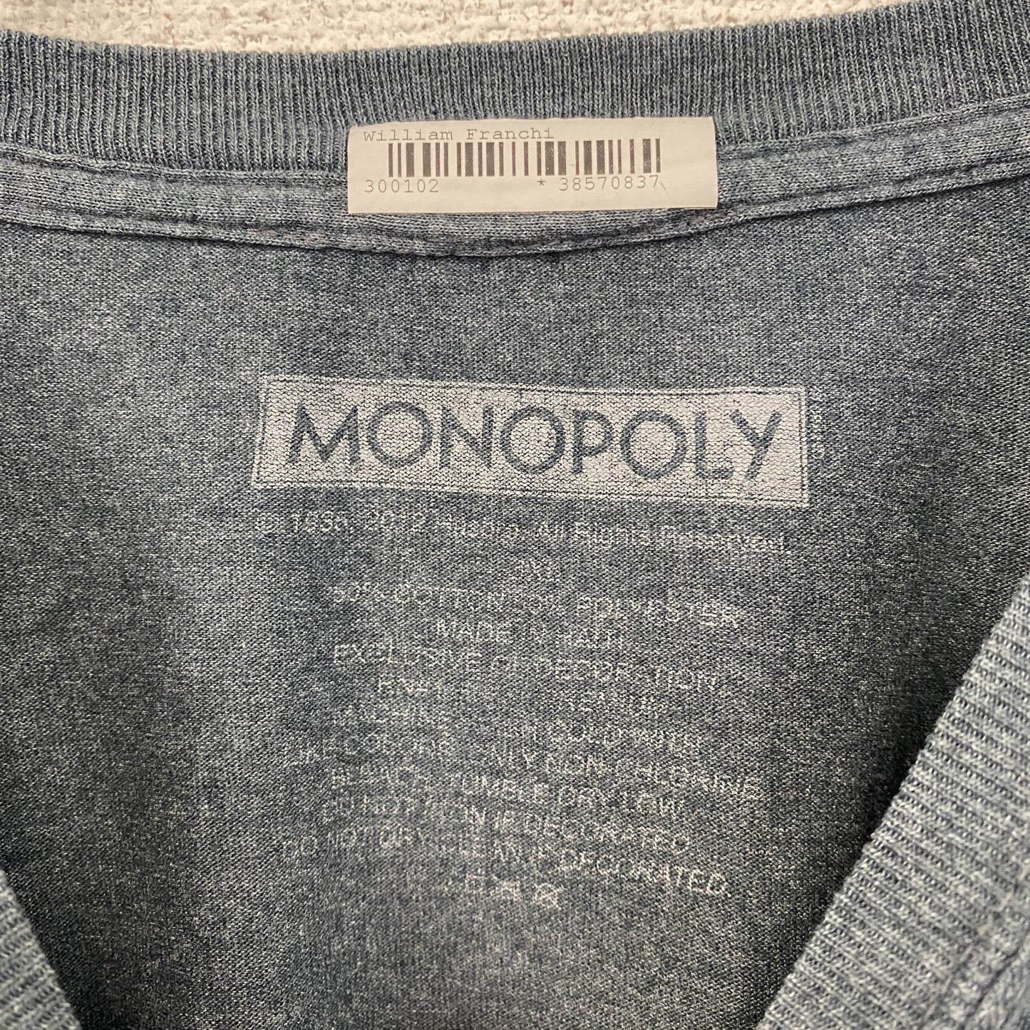 MONOPOLY　モノポリー　半袖プリントTシャツ　紺　ネイビー　3XLサイズ