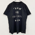 PDLIF　半袖プリントTシャツ　黒　ブラック　Lサイズ