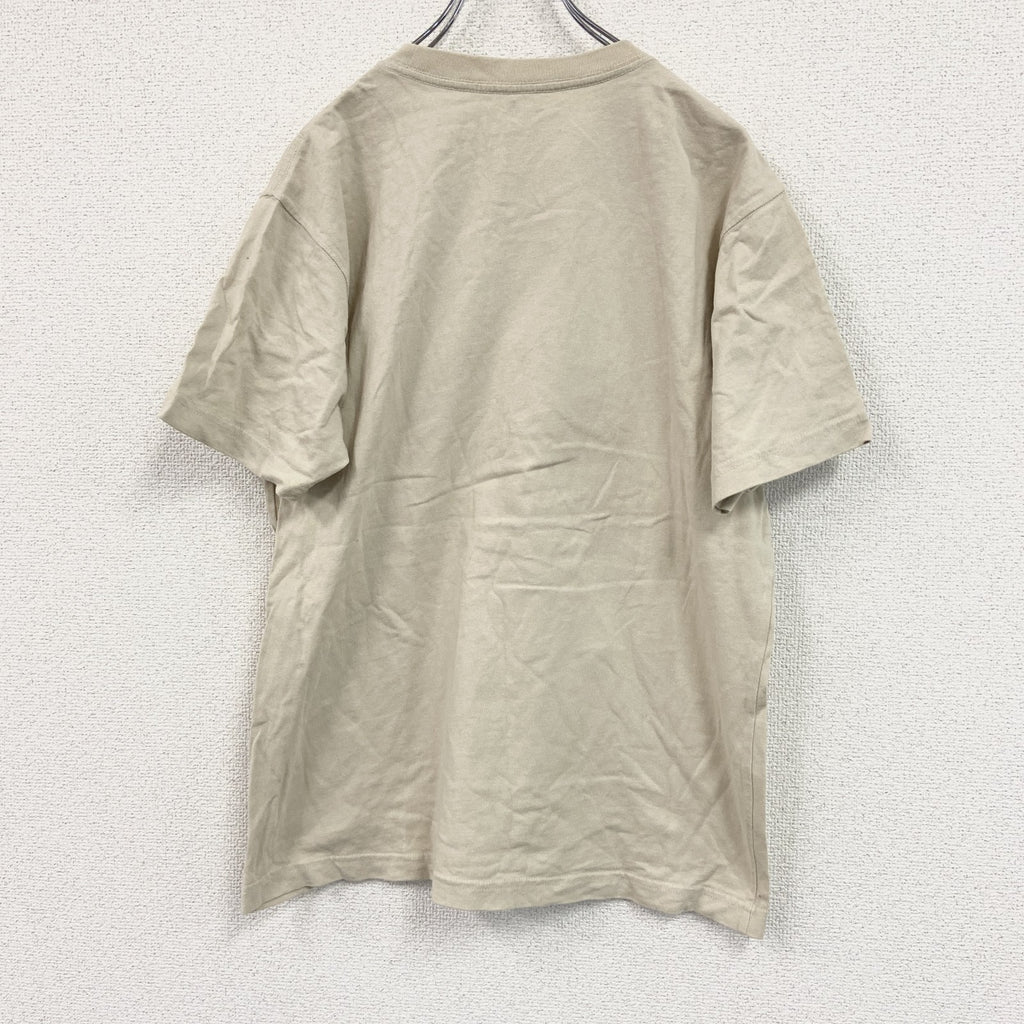 Mont‐bell　モンベル　半袖Tシャツ　ワンポイントブランドロゴ　ベージュ　Mサイズ