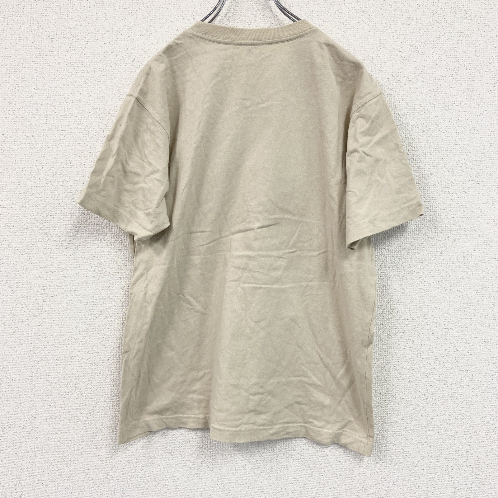Mont‐bell　モンベル　半袖Tシャツ　ワンポイントブランドロゴ　ベージュ　Mサイズ